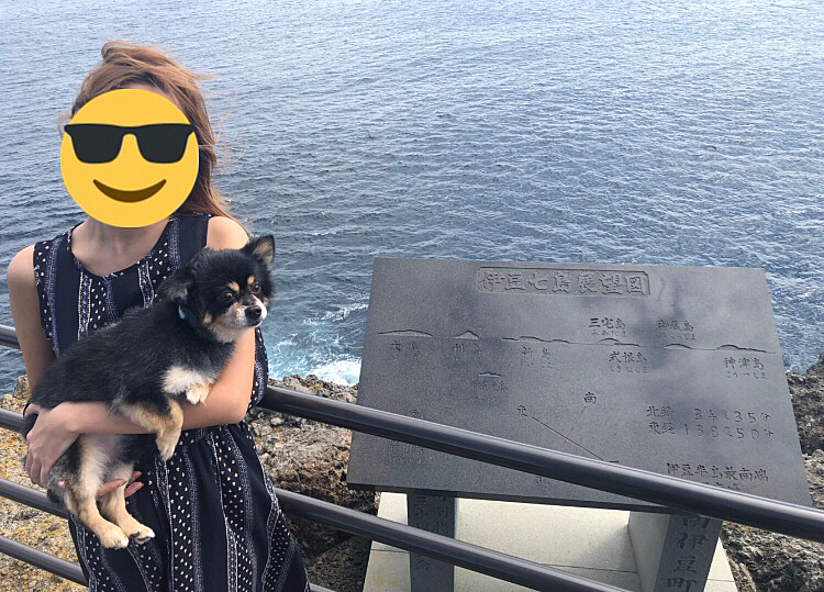 
それから岬にいって海を一望してきました🌊✨
めっちゃ綺麗！
めちゃくちゃ広い！
感動しました✨

とらくんはまたまた潮風を感じてました🔆

