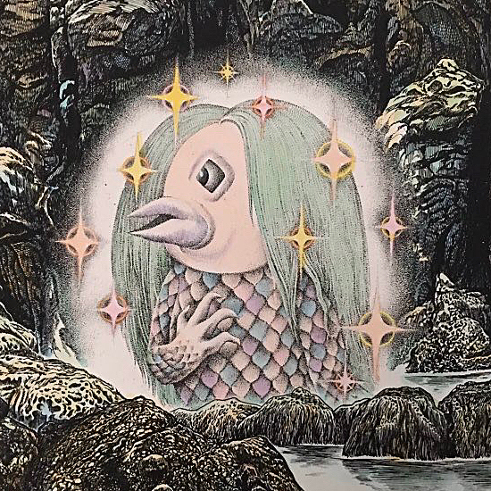 待ち受けは終息の願いを込めて水木しげる大先生の描いたアマビエに( 人˘ω˘ )