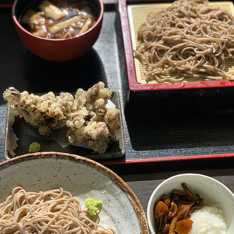 お蕎麦も美味しかったです💓テラスはワンコOK🙆‍♀️