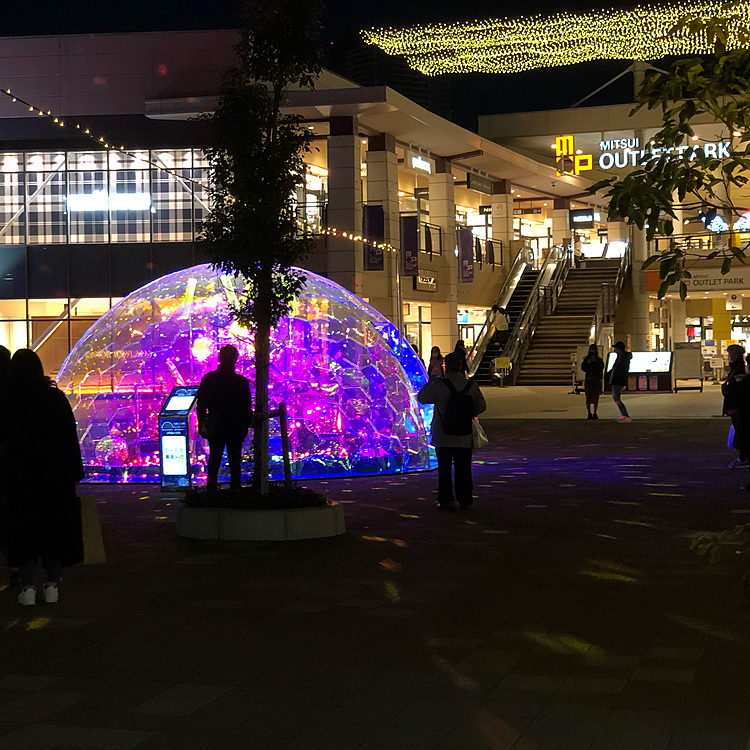 駅前のイルミネーションも綺麗でした😁