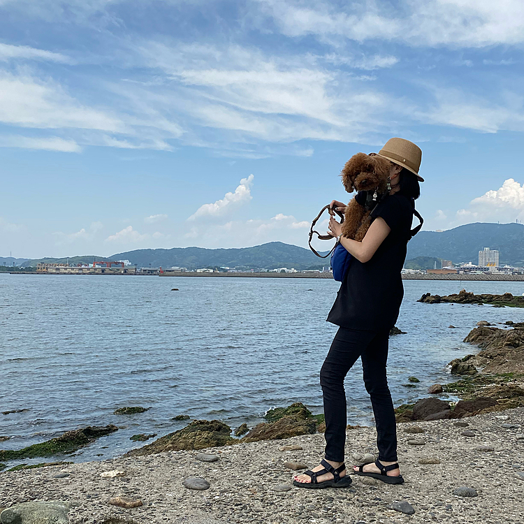 橋を渡って島を半周ぐるっと散策🐾