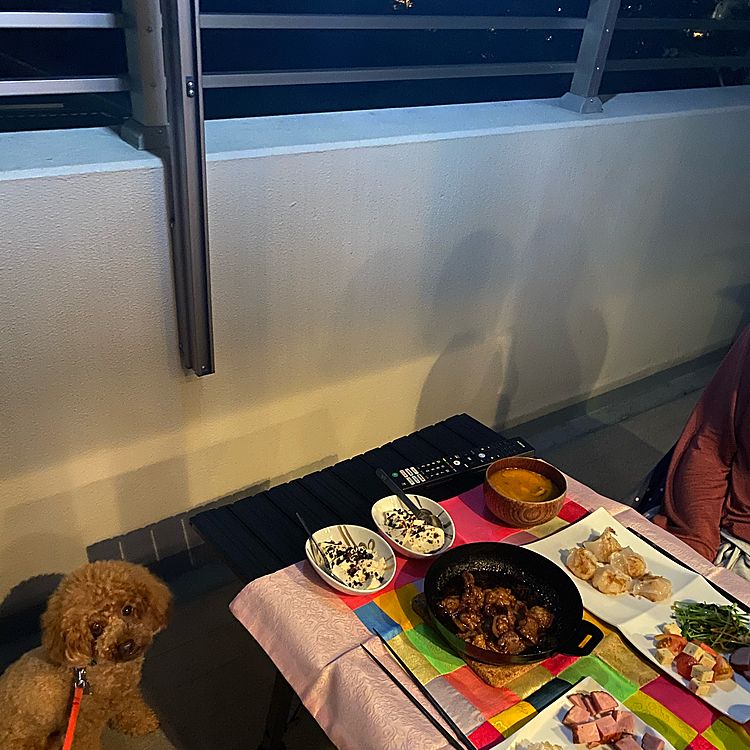 父の日と言う事を忘れていましたが、急遽パパさんの好きなトムヤムクン🇹🇭冷凍の海老餃子🥟牛ホルモン🐮の相変わらずごちゃ混ぜ晩酌となりました🍻
