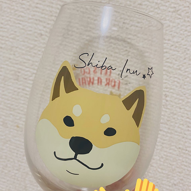 流行りの推しグラス🥃🐶