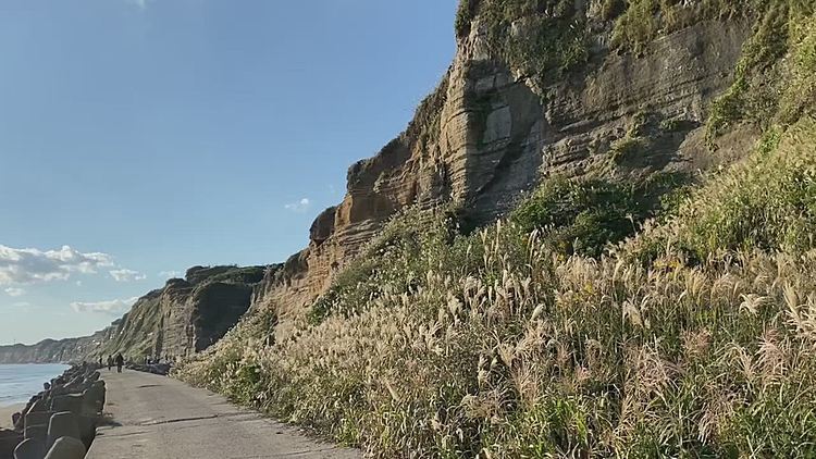 土曜日は銚子の屏風ヶ浦を見てきました。
自然に出来た海食崖、すごいです!!
