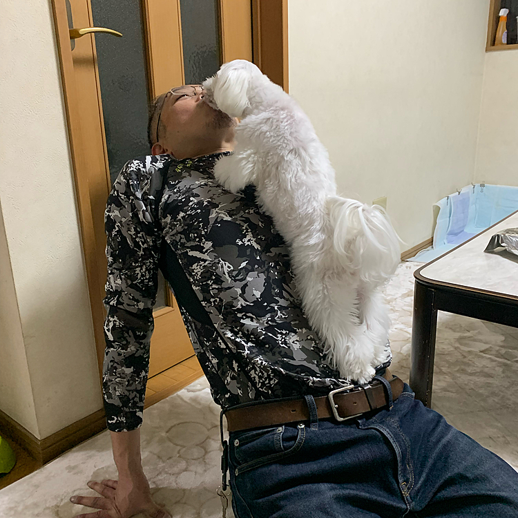 パパとチュー💋合戦開始(笑)
