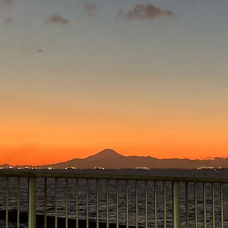 帰りの道中で幕張からの富士山がキレイに見えたのでパシャリ📸
