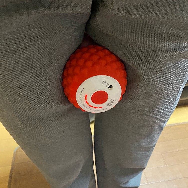 このツインボールは、ストレッチ用なの💢
ねらっても、遊べません❗️