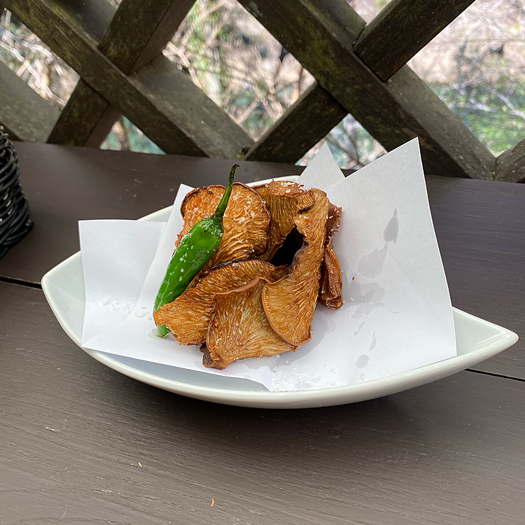 あわび茸の唐揚げ美味しかった😊