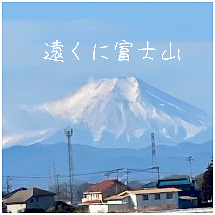 冷え込みが厳しかったですが、おかげで遠くの富士山が綺麗でした⛰️