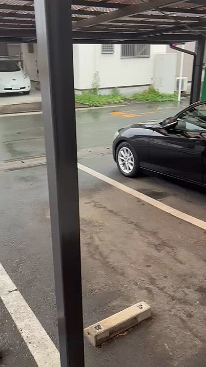 台風🌀近づき孫を送って行く夫
息子がうちまで乗せてきてそのまま会社向かう為