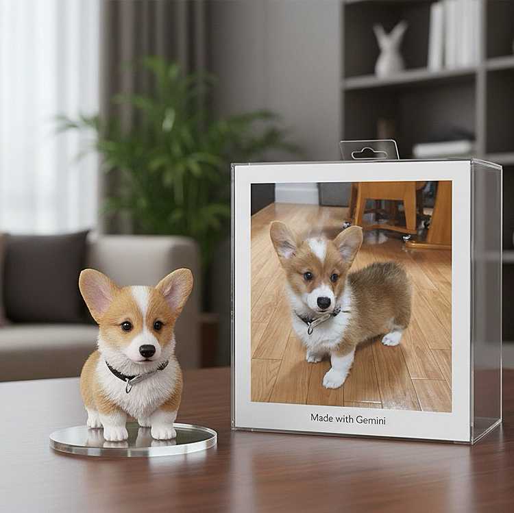 AIのGeminiに作ってもらいました。画像でなくフィギュア実物も作ってもらいたい。