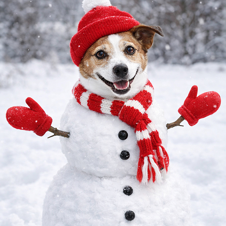 今度は雪だるまだよー