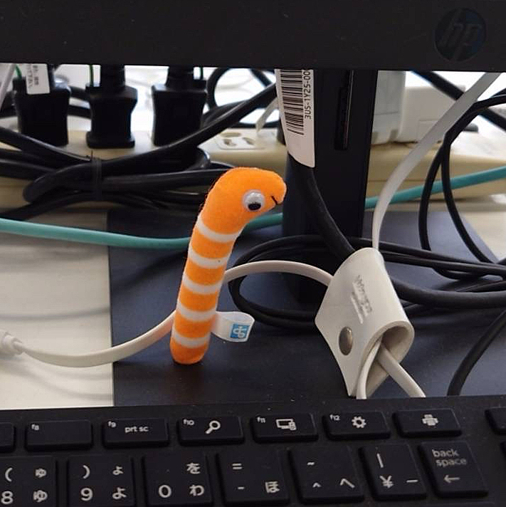 帰り際、
「ミッションです、これを会社に飾りなさい」

とこっそり買ったお土産を渡しました

友達は「何？？？」と受け取って帰りましたが

次の日、ミッションはコンプリートされました🤣

今売ってるシマシマチンアナゴはオレンジと白に変わってました

［2026.01.13］








