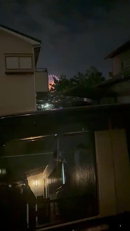 今度は我が家の東側に
いつもは二階で見るからしっかり見れるけど、、
