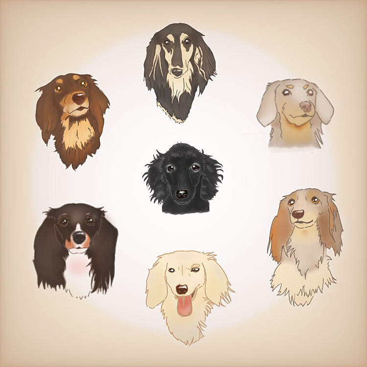 おともだちワンズ🐶のイラストも
やっと仕上げられました😂
休業中に溜まっているリクエストを
消化しなきゃ💦💦💦