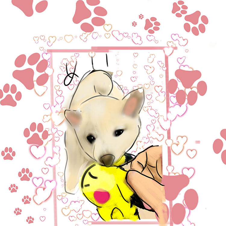 メイちゃんを描きました。


